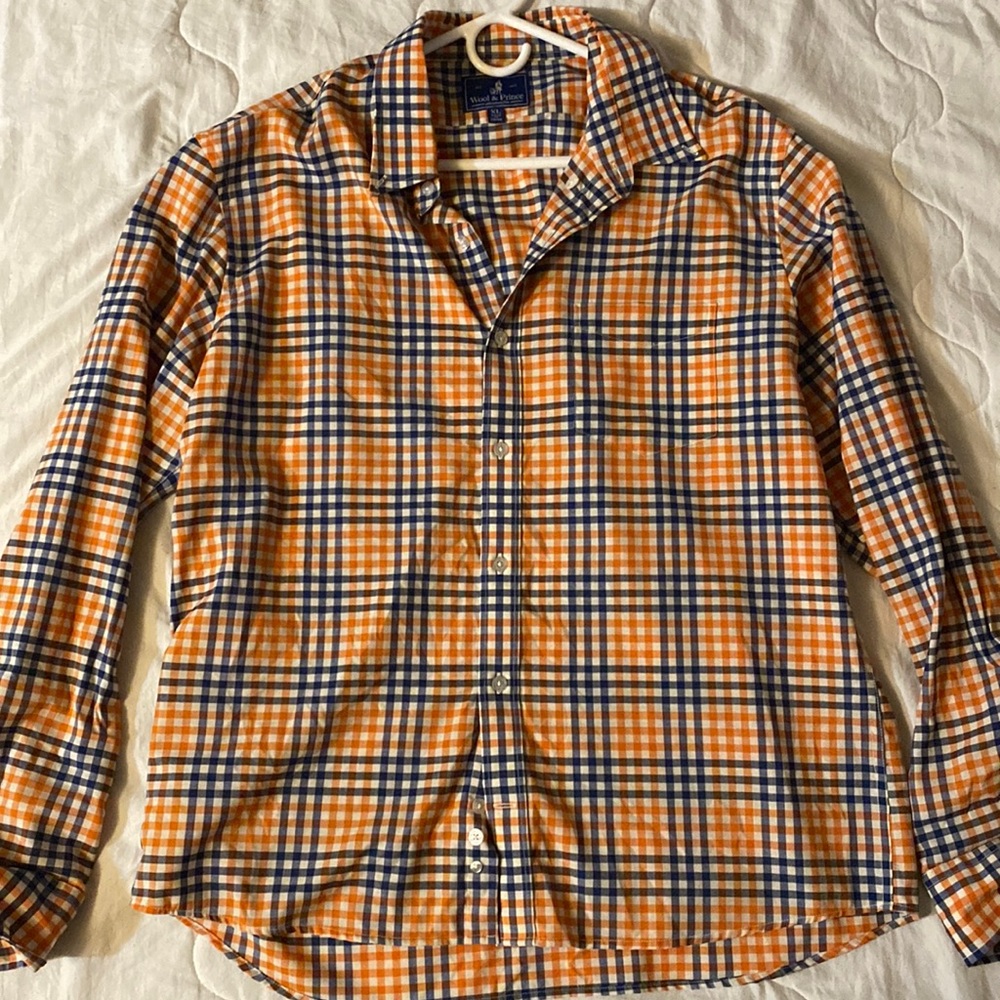 Wool and Prince worsted wool shirt in XL